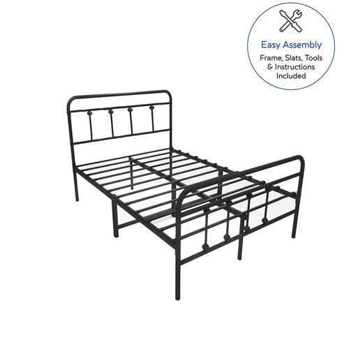 Andover Mills™ Ashburton 40" Standard Modernism Metal Bed Frame with